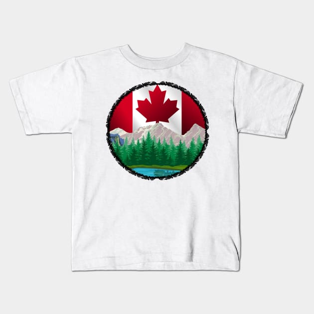 Canadian Bliss Kids T-Shirt by AROJA